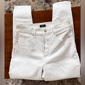 Express Women's White Skinny Jeans